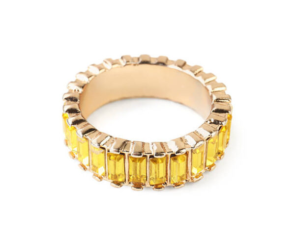 Beautiful bijouterie. stylish ring isolated on white