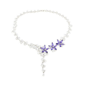 Diamond pendant isolated on white background